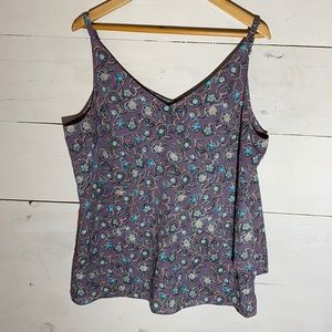 Cabi purple layered tank XL #3453 B